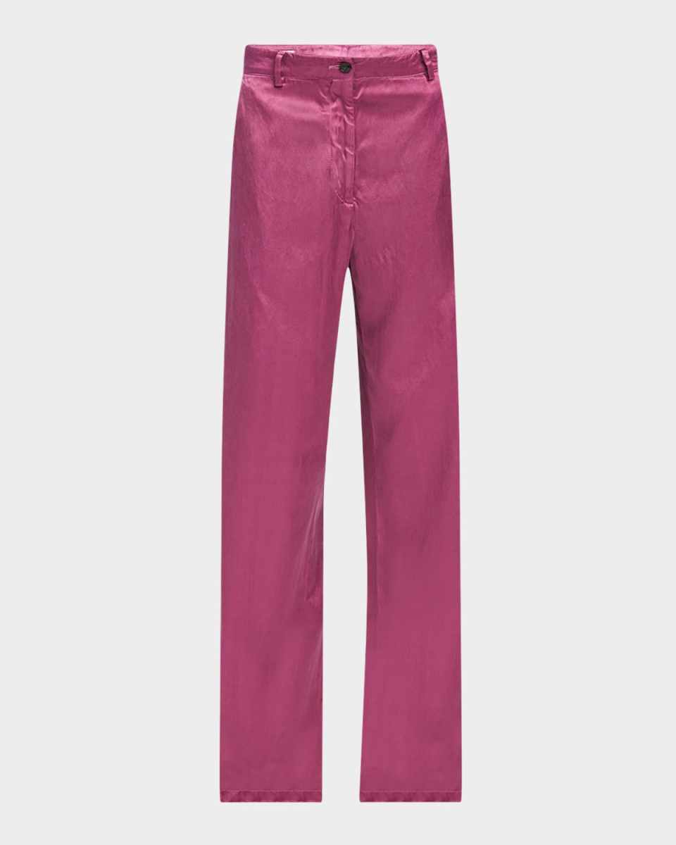 Paxy Wide-Leg Satin Pants